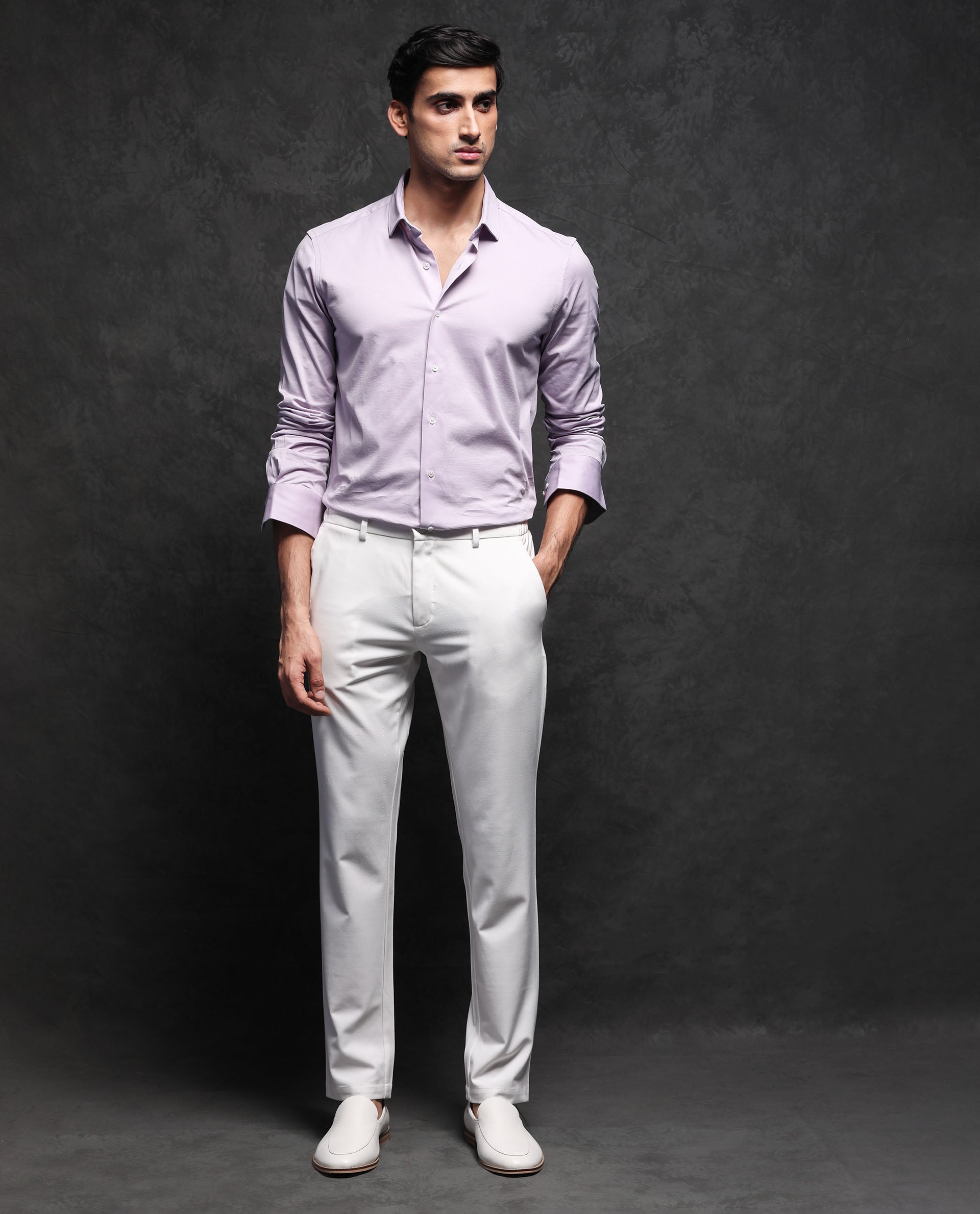 Purple Print Casual Men Super Slim Fit Shirt - Selling Fast at  Pantaloons.com